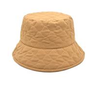 Sombrero de pescador térmico a prueba de viento Lingge de color liso para mujeres para mujeres para gordas, caqui, M