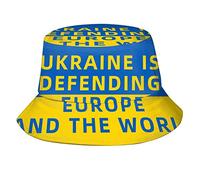 Sombrero De Pescador Ucrania Está Defendiendo A Europa Y Al Mundo. Bucket Hat Colores Gorro Pescador Cómodo Sombreros De Sol para Verano Viaje Senderismo
