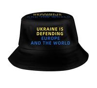 Sombrero De Pescador Ucrania Está Defendiendo A Europa Y Al Mundo. Sombreros De Sol Unisex Gorro Pescador Casual Bucket Hat para Pesca Verano Senderismo