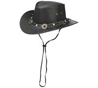 Sombrero de Piel Concho by Scippis sombrero de vaqueropiel natural (L/58-59 - negro)