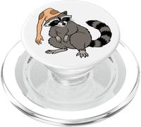 Sombrero de Piel de Mapache extraño Humor de Halloween para bichos raros PopSockets PopGrip para MagSafe