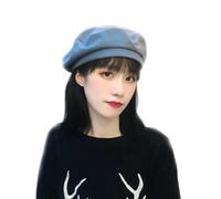 Sombrero de pintor vintage para mujer, estilo francés, para uso diario, igual que Ishihara Rimi pintor sombreros para mujer, azul celeste, Talla única