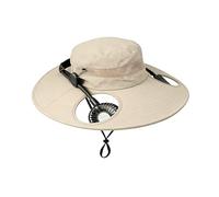 Sombrero de Playa - Gorras Ajustables con Ventiladores,Sombrero Tipo Cubo de ala Ancha con Ventilador - para la Playa, el Senderismo, la, la jardinería, los Viajes, Las Vacaciones y el Verano
