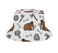 Sombrero De Playa, Huesos Hachas Piedras Gorro De Pescador Ligero, Visera Sombreros De Pescador para Mujer Verano Hombre