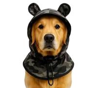 Sombrero de playa para perros, gorro parasol ajustable con cordón - Tesa ancha para cachorros y perros de talla mediana y grande - Para cachorros de talla grande y media, en la playa