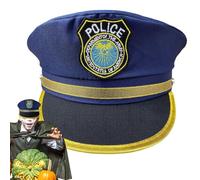 Sombrero de policía infantil - gorra de policía para niños, fingir juguetes juguetes niños policías accesorios de vestuario, diseño ajustable sombrero de policía fresco para vestir, ja