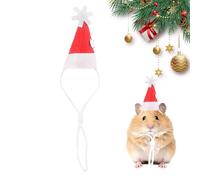 Sombrero de pollo de Navidad para mascotas,Sombreros de Hamster de Navidad - Sombrero de disfraz de animal pequeño - Sombreros de Navidad Suave para pequeños hámsters, Sombrero de Papá Noel para Chi