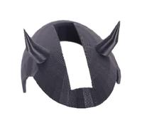 Sombrero de pollo, sombrero negro de horned hen, Pet Supplies, Small Animal Headwear, Safety Headgear, Pet Bird Costumes for Chickens, Hens, Birds and Parrots, 1.97 x 3.19 x 1.77 inches