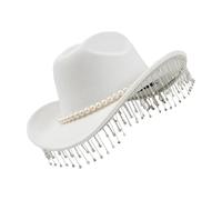 Sombrero de princesa para adultos, diseño de pescador con diamantes de imitación, decoración para mayor durabilidad y comodidad y sombrero de fiesta brillante