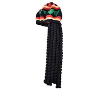 Sombrero de rastas para mujer, sombrero de rastas de Halloween, peluca para cosplay, fiesta, festival, teatro, carnaval, concierto de Halloween