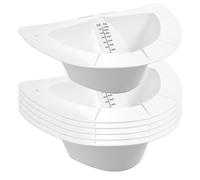 Sombrero de recogida de orina para inodoro, 6 unidades, recipiente medidor de orina con escala de medición para inodoros y accesorios de inodoro, universales, para recoger la orina, 32 oz/1000 cc