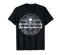 Sombrero de Rock sureño de Lynyrd Skynyrd con Logotipo Plateado de los 70 Camiseta