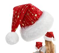 Sombrero de Santa | Clásico Y Suave Para Las Fiestas De Invierno - Gorro de Navidad de Felpa para Hombres y Mujeres - Para Desfile Fiesta De Año Nuevo Reunión Familia Amigos Madre Novia Esposo