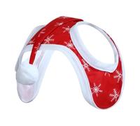 Sombrero De Santa Claus - 13.78x13.78 Pulgadas Sombrero De Santa Claus Para Caballos Para Usar, Sombrero De Navidad Para Caballo | Con Patrón De Nieve Transpirable para Vacaciones Montar Invierno Foto