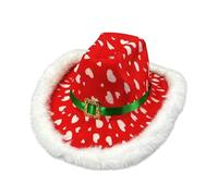 Sombrero De Santa Genérico | Traje Festivo Con Borde Para De Fin De Año | Sombrero De Navidad Occidental,Para Nochevieja Rendimiento Escenario Accesorios Bailes