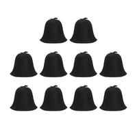 Sombrero de sauna de fieltro, gorra de protección contra el calor para cuero cabelludo y cabello, dolores de cabeza en la sala de vapor, color negro