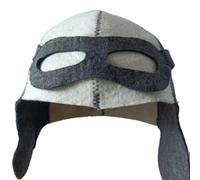 Sombrero de sauna de fieltro para hombres y mujeres: gorra tradicional de bania con protección para los oídos, accesorio de baño de vapor de lana para rituales de bienestar de spa, talla única (C)