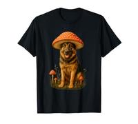Sombrero de seta de pastor alemán divertido Amanita Muscaria Camiseta