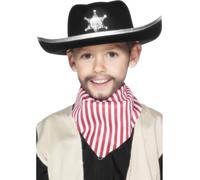 Sombrero De Sheriff Para Niños Disfraz Elegante Accesorio Del Viejo Oeste