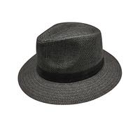 Sombrero de sol británico unisex de moda de color sólido, sombrero de ala ancha, sombrero de jazz para adultos, gorra de jazz para niños, gorras de béisbol de 8 a 10 años, Negro, Talla única