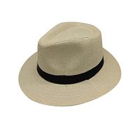 Sombrero de sol británico unisex de moda de color sólido, sombrero de ala ancha, sombrero de jazz para adultos, gorra de jazz para niños, gorras de béisbol de 8 a 10 años, beige, Talla única