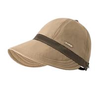 Sombrero de Sol de ala Ancha de Color Caqui con protección UV para Mujer con Abertura de de Caballo y Gancho para máscara, Sombrero de Playa de Verano Transpirable, Sol de Viaje Plegable