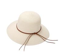 Sombrero de sol de ala ancha para mujer, para uso de temporada, estilo liso de temporada, corona redondeada y ala ancha, sombrero ligero para viajes en barco y descansos cortos, cubierta junto a la