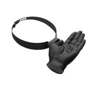 Sombrero de sol en forma de mano - Visera de diseño de cinco dedos, novedosa diadema temática de palma, pantalla de protección UV de ala ancha, mecanismo de ajuste de tamaño manual, accesorio de ropa