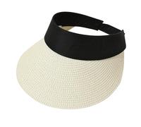 Sombrero de Sol Mujer Hombres Practica y Chic Sombreros Flexibles Visor Cap con Cordón Floppy Roll Up Clásica Gorra Verano Necesidades Diarias Hat (Beige, One Size)