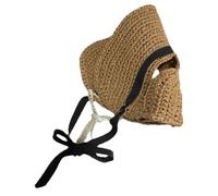 Sombrero de sol para mascotas, gorro de cachorro de 25 g, sombrero de paja de papiro, accesorio de verano transpirable para paseos al aire libre, parque, playa, viajes, festivales, adorable gorro