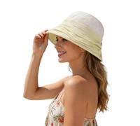 Sombrero de sol para mujer, sombrero de playa de verano, ala ancha, algodón, protección UV, sombrero de lino, sombrero de maleta, sombrero de viaje, playa, protección solar, sombrero de jardín, cómodo