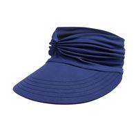 Sombrero de sol para mujer, sombrero de primavera/verano, sombrero de sol para mujer, deportes al aire libre, sombrero vacío multicolor, opcional N sombrero, azul marino, Talla única