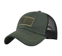 Sombrero de sol para mujer y hombre, bordado de estrellas, gorra de algodón, gorra de camionero, sombrero L A, Ejercito Verde, Talla única