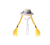 Sombrero de sol para pájaros y roedores para festivos, color naranja 1 A | Materiales suaves y transpirables que te harán sentir cómodo en fiestas y recuerdos especiales, así como en la