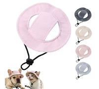 Sombrero de sol para perros de pana, gorra de béisbol para perros y sombrero de cubo con 2 orificios para las orejas, gorro ajustable de verano para perros, protección solar para perros y gatos, S/M/L