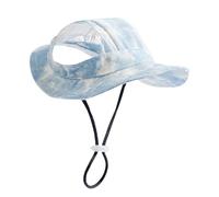 Sombrero de sol para perros - Sombrero de cubo ajustable con agujeros para la oreja, protección UV | Gorra de mascota cómoda y transpirable para perros y gatos de tamaño mediano durante aventuras al