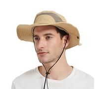 Sombrero de Sol Pescador Safari - Trekking Malla Algodón - Explorador UV Hombre