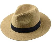 Sombrero de sol tejido transpirable for mujer, ala ancha, accesorio de playa de verano, banda interior ajustable, ideal for fiestas en el jardín, ligero, ideal for viajes y como compañero de paseo cos