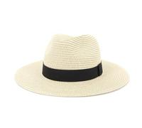 Sombrero de sol tejido transpirable for mujer, ala ancha, accesorio de playa de verano, banda interior ajustable, ideal for fiestas en el jardín, ligero, ideal for viajes y como compañero de paseo cos