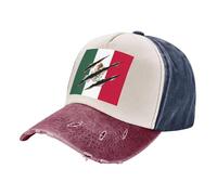 Sombrero de Sol Transpirable con Estampado de la Bandera de México, Ajustable y Transpirable, para Hombres y Mujeres, para Correr, Uso Diario e Informal. Ligero, Duradero y Cómodo. N Red