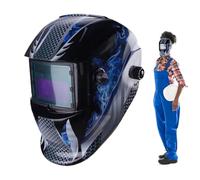 Sombrero de Soldadura de oscurecimiento automático,Pasamontañas de Soldadura automática | Pasamontañas de máscara de Soldador de Pantalla Ancha,Sombrero de Seguridad de Defensa contra el, c