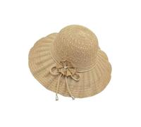 Sombrero de Tejido con Detalle de Flores, Tela Transpirable, Ancha Que Proporciona protección Solar para un Uso cómodo, Sombrero de Playa cálido para Mujer