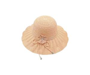 Sombrero de Tejido con Detalle de Flores, Tela Transpirable, Ancha Que Proporciona protección Solar para un Uso cómodo, Sombrero de Playa cálido para Mujer