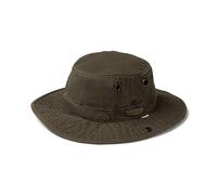 Sombrero de Tilley, de ala ancha, de lona de algodón, tamaño medio, T3 Wanderer verde Vintage Olive X-Large