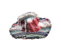 Sombrero de trabajo con parches, protección solar vintage, gorra de hongo moldeable, tela ligera y transpirable, diseño de ala ancha ajustable, perfecto para viajar, pescar, golf, escalada, conciertos
