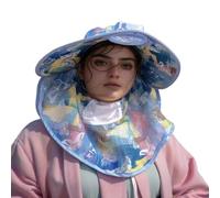 Sombrero De Trabajo para El Sol Sombreros Paja Mujer Verano Plegable Ajustable Agujero Transpirable Vacaciones Senderismo Recreativo al Libre con y Diseño Versátil Combinar Gafas