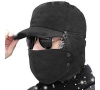 Sombrero de trampero de Invierno,Sombrero Ruso de Invierno, de Caza con Orejeras, cálido Sombrero de Bombardero de | Gorro térmico atrapanieves, Soldado Ruso de Ajustable par