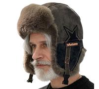 Sombrero De Trampero - Sombrero De Soldado Ruso | Gorro De Esquí, Gorros Térmicos A Prueba De Viento Con Orejeras Forradas De Felpa, Mujeres Hombres Esquí Al Aire Libre Correr Trabajo Senderismo Caza