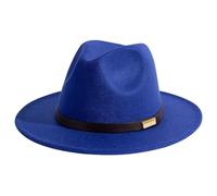 Sombrero de vaquero 2026 y sombreros franceses clásicos de estilo jazz, azul, Altoa única