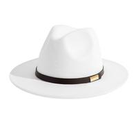 Sombrero de vaquero 2026 y sombreros franceses clásicos de estilo jazz, blanco, Altoa única